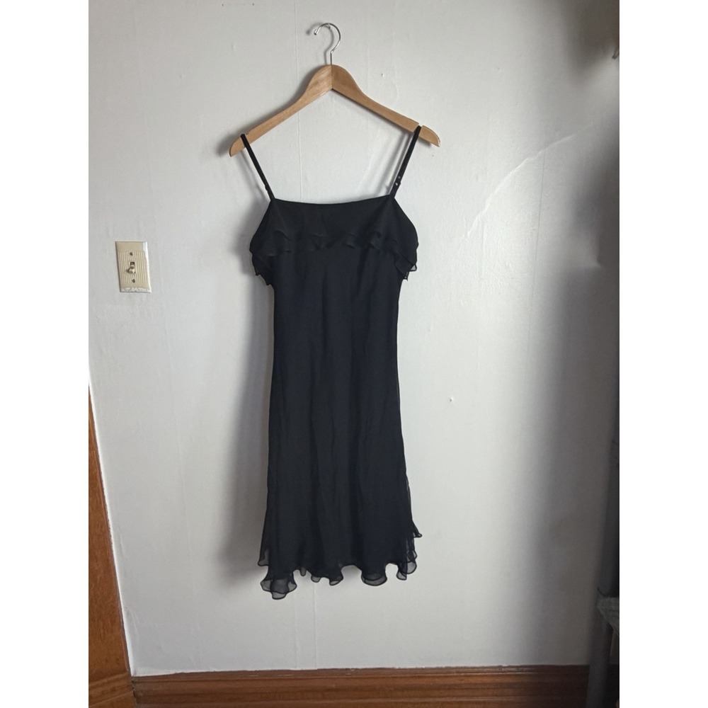 Mixit Y2K Silk Black Tiered Midi Goth Dress: Whimsigoth Ruffled 12 Stevie Nicks